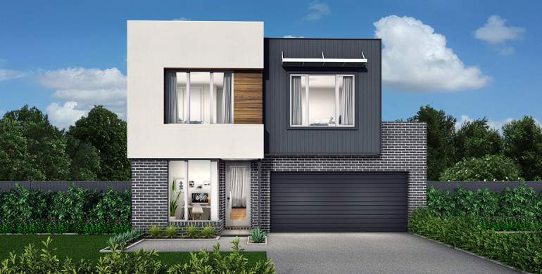 Capri Double Storey House Design-Element Facade