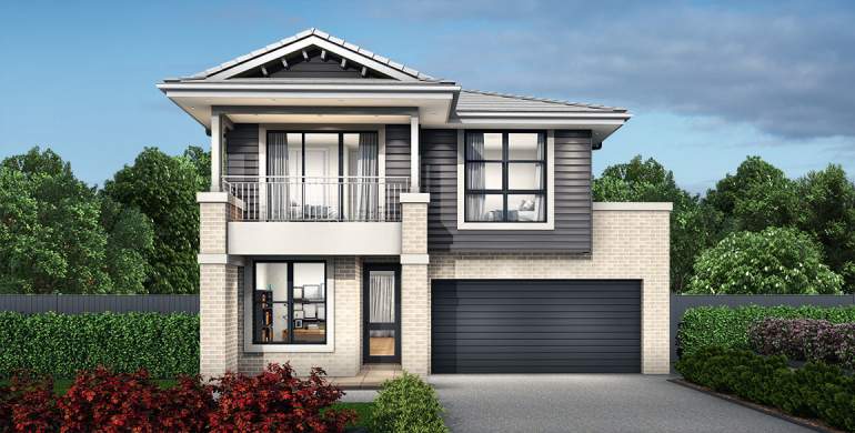 Capri Double Storey House Design-Hampton Facade