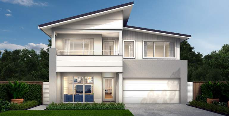 Charisma 37-Double Storey House Design-Burleigh facade