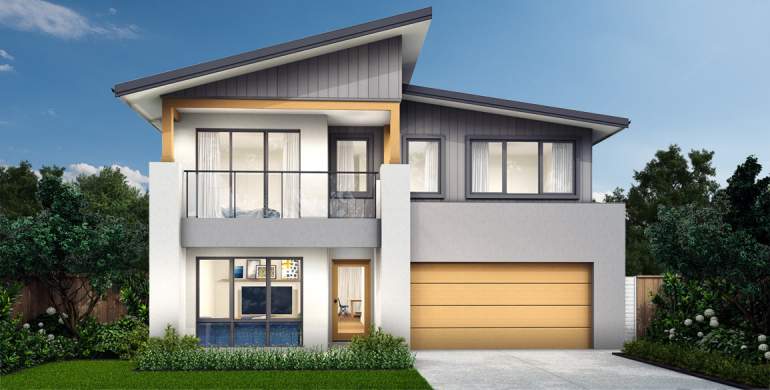 Charisma 37-Double Storey House Design-New Haven facade