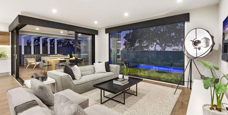 Encore 32-Double storey house design-Living