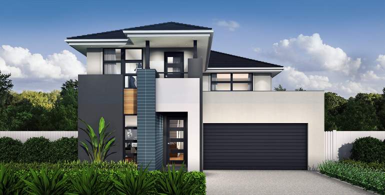 Enigma Double Storey House Design-Metro Facade