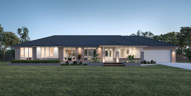 Mayfield 36-Acreage House Design-Richmond facade