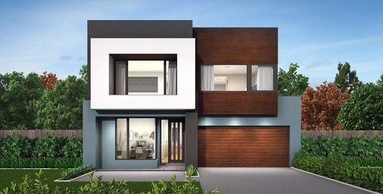 Nautica Double Storey House Design- Luxe Facade