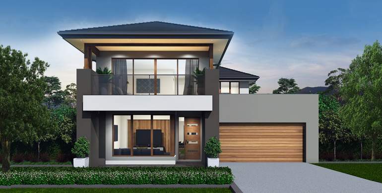 Nova Double Storey House Design- Grande Facade