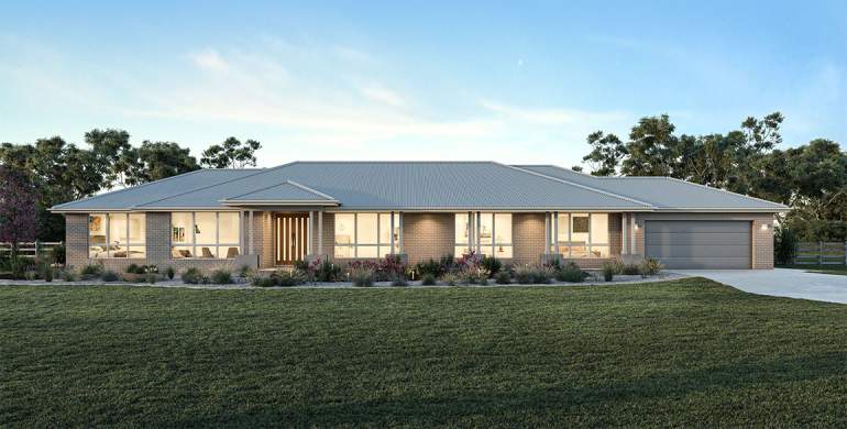 Roxbury 41-Acreage House Design-Tenterfield facade