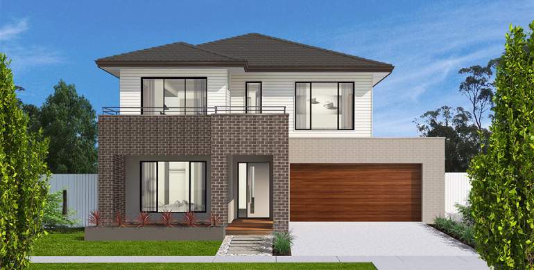Seabreeze Double Storey House Design-Contempo Facade