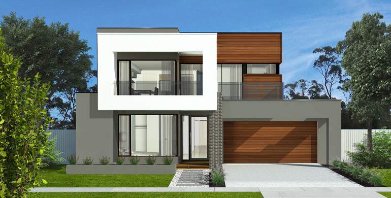 Seabreeze Double Storey House Design-Luxe Facade