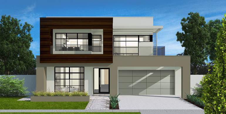 Seabreeze Double Storey House Design-Sheike Facade