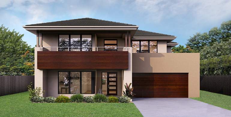 Soul Double Storey House Design-Coastal Facade