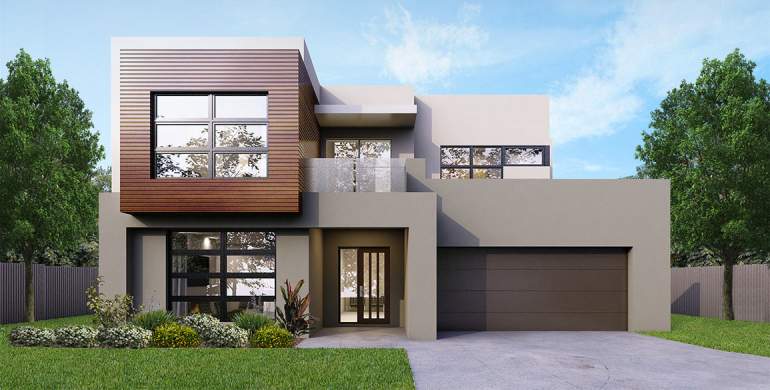 Soul Double Storey House Design-Sheike Facade