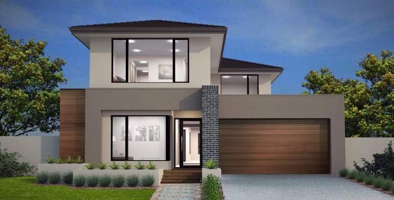 Zumba Double Storey House Design-Model Facade