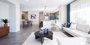 Rhapsody 28-Single Storey house design-Living Kitchen