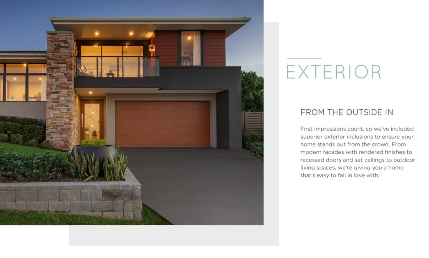 Inclusions Mainvue Bellevue Amberton New Home Builders