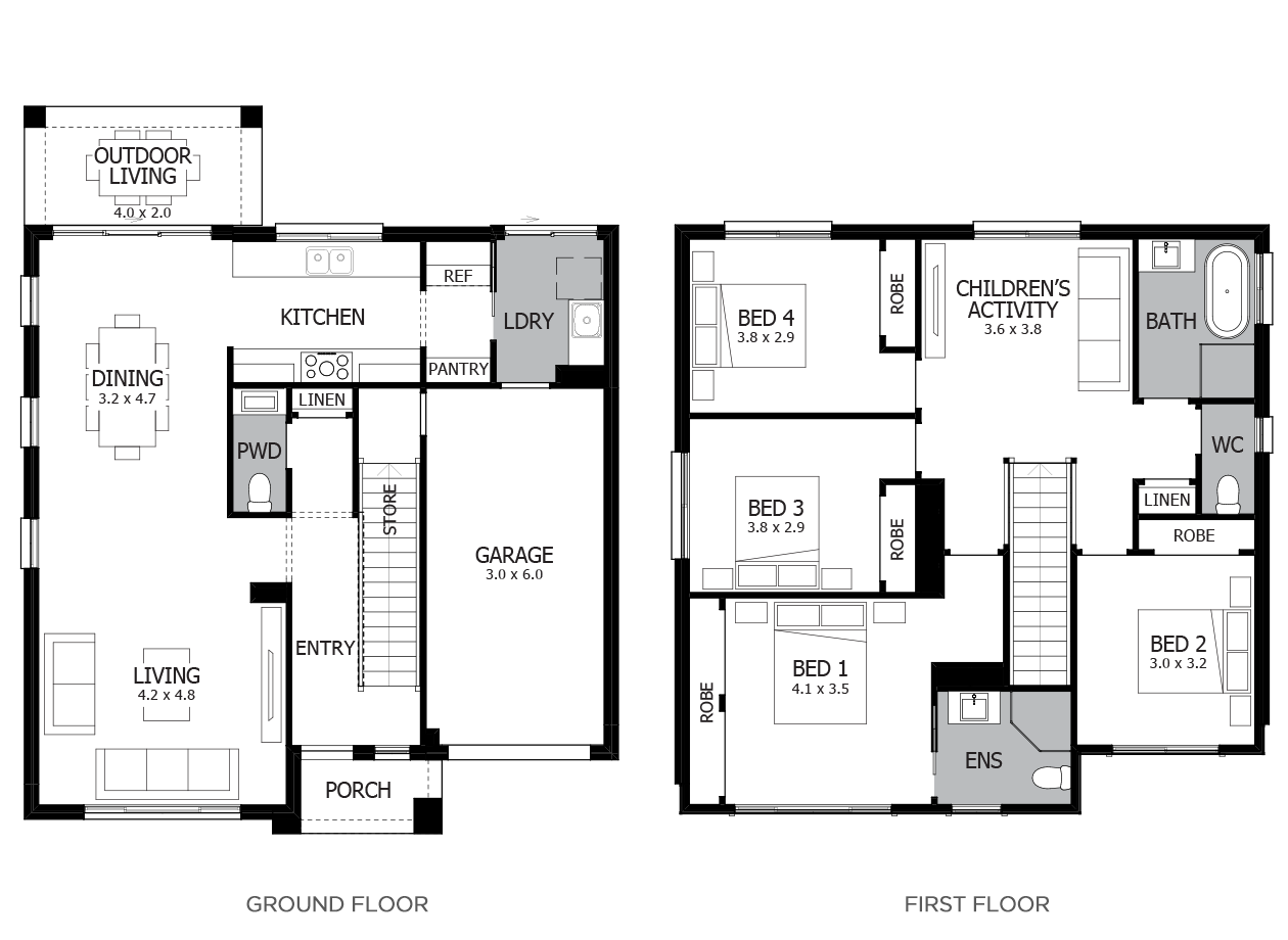Tamarama-Double Storey House Design-4 Bedroom