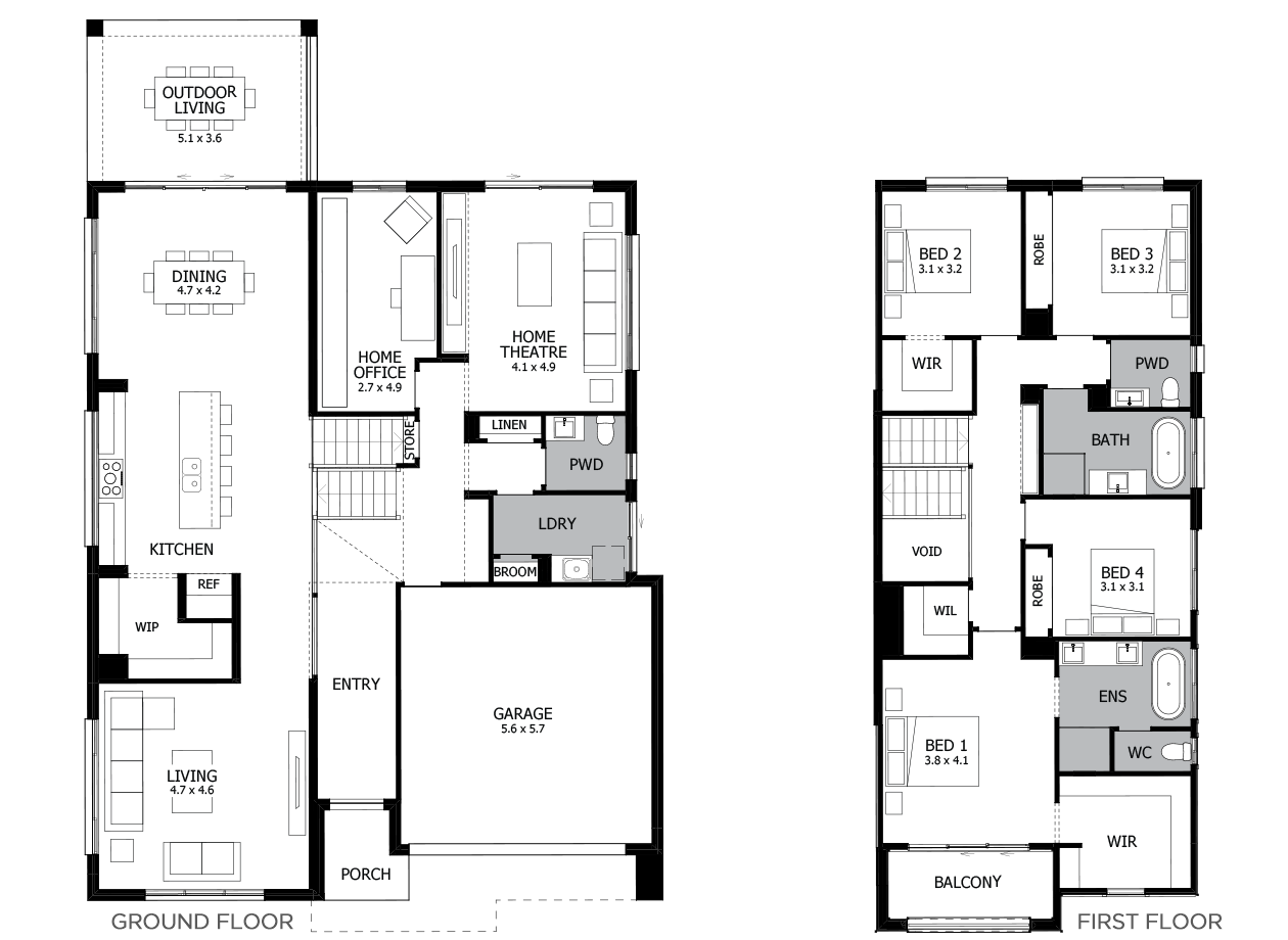 Trilogy 35-Tri-Level House Design-4 Bedroom Trilogy 35-Tri-Level House Design-4 Bedroom